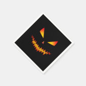 Serviette En Papier Halloween Jack O'Lantern visage cool effrayant mal (Coin)