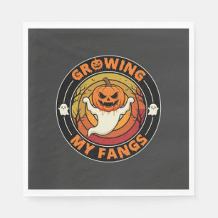 Serviette En Papier Halloween Je fais pousser mes crocs Fantôme Citrou