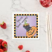 Serviette En Papier Halloween Kerry Blue Terrier (En situation)