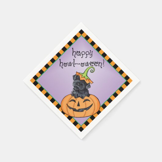 Serviette En Papier Halloween Kerry Blue Terrier (Coin)