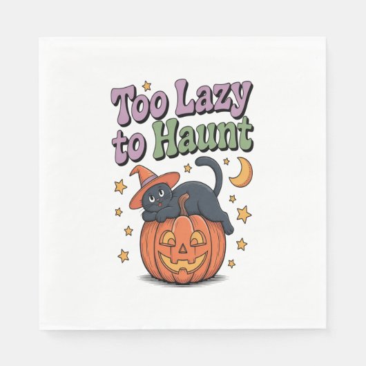 Serviette En Papier Halloween Lazy Ghost (Devant)