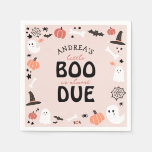 Serviette En Papier Halloween Little Boo est presque dû Baby shower