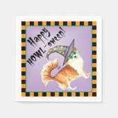 Serviette En Papier Halloween long manteau Chihuahua Napkins (Devant)