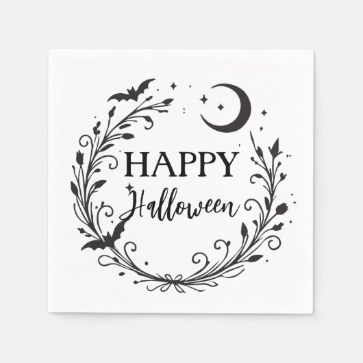 Serviette En Papier Halloween magique en Hérbe magique Wiccan Witchy (Devant)