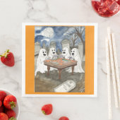 Serviette En Papier Halloween Mahjong (En situation)
