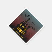 Serviette En Papier Halloween Maison Hantée Manger Boire Be Effrayant  (Coin)