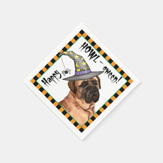 Serviette En Papier Halloween Mastiff (Coin)