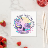 Serviette En Papier Halloween mignon crâne (En situation)