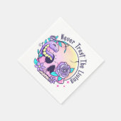 Serviette En Papier Halloween mignon crâne (Coin)