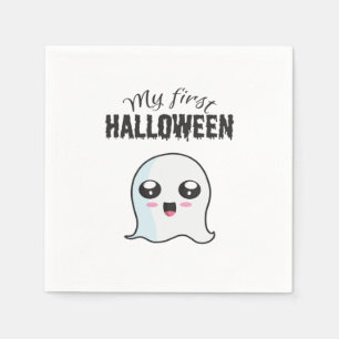 Serviette En Papier Halloween mignonne Boo nouveau-né bébé fille premi