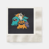 Serviette En Papier Halloween/Monster/octobre/automne (Devant)