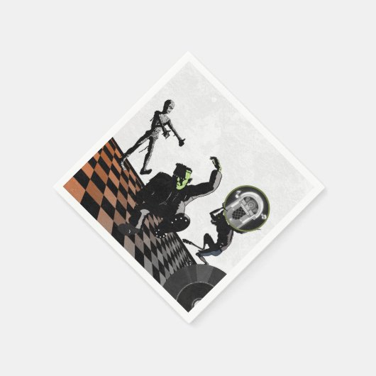 Serviette En Papier Halloween Monsters Monster Bash Costume Party (Coin)