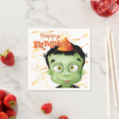 Serviette En Papier Halloween monstre Frankenstein Anniversaire (En situation)