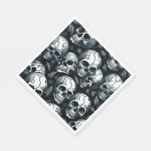 Serviette En Papier Halloween Motif crâne thème Halloween (Coin)