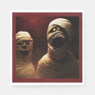 Serviette En Papier Halloween - Mummies 3