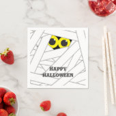 Serviette En Papier Halloween Mummy Costume Party mignonne serviettes (En situation)