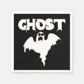 Serviette En Papier Halloween noir mignon (Devant)