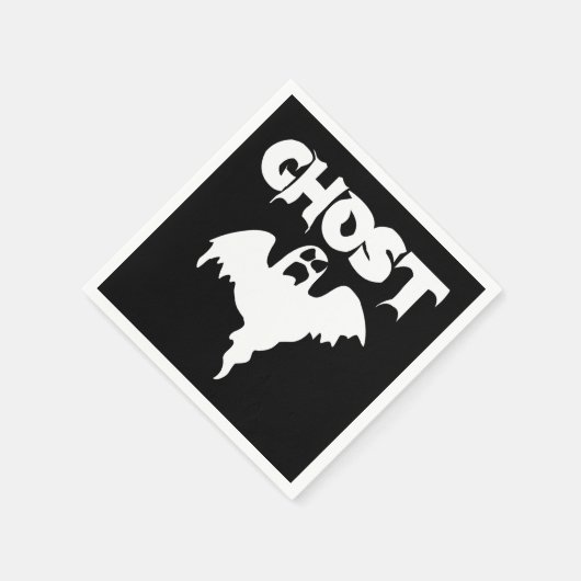 Serviette En Papier Halloween noir mignon (Coin)