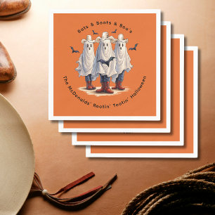 Serviette En Papier Halloween Occidentale Funky Ghost Cowboys Personna