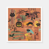 Serviette En Papier Halloween O'Rama Papier Napkin (Devant)