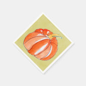 Serviette En Papier Halloween orange mignonne citrouille fête (Coin)