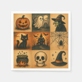 Serviette En Papier Halloween paper napkin (Devant)