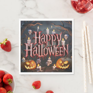 Serviette En Papier Halloween - Papier Napkin