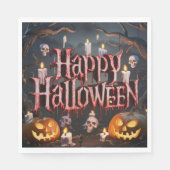 Serviette En Papier Halloween - Papier Napkin (Devant)