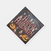 Serviette En Papier Halloween - Papier Napkin (Coin)