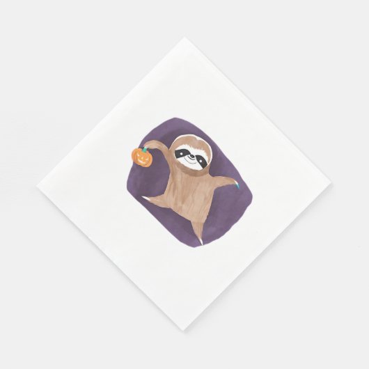 Serviette En Papier Halloween paresse, citrouille, chauve-souris, arai (Coin)