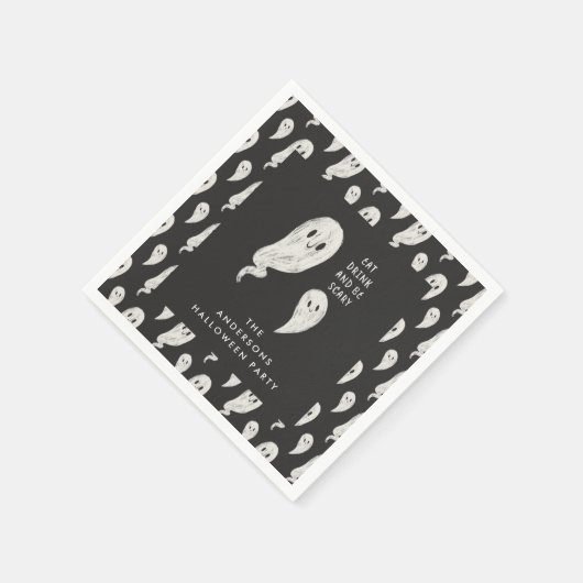 Serviette En Papier Halloween parti Ghoely halloween serviettes (Coin)