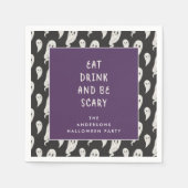 Serviette En Papier Halloween parti Ghoely halloween serviettes (Devant)