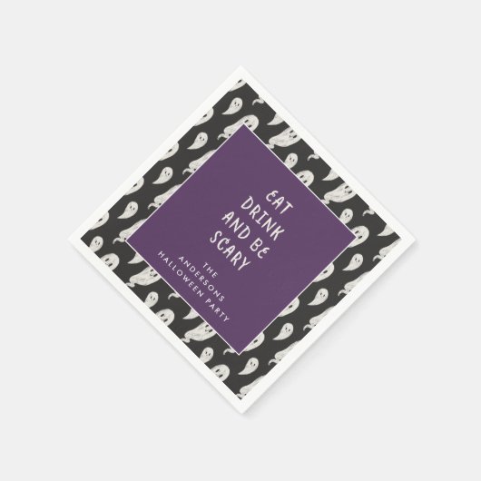 Serviette En Papier Halloween parti Ghoely halloween serviettes (Coin)