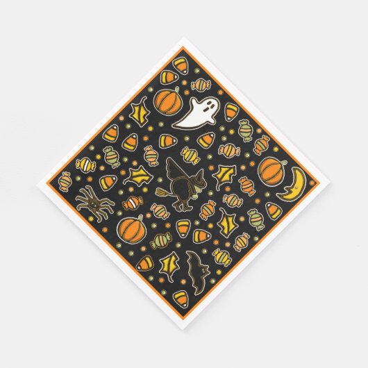 Serviette En Papier Halloween Party (Coin)