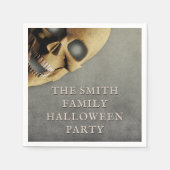 Serviette En Papier Halloween Party Éffrayant Skeleton Skull Personnal (Devant)