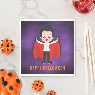 Serviette En Papier Halloween Party for Kids Vampire Papier