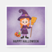 Serviette En Papier Halloween Party for Kids Witpaper (Devant)