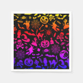 Serviette En Papier Halloween Party Happy Halloween néon éffrayant eff (Devant)