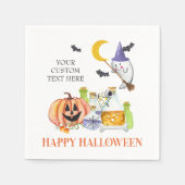 Serviette En Papier Halloween Party mignon fantôme et potion magique (Devant)
