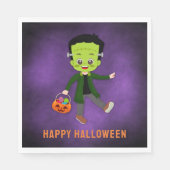 Serviette En Papier Halloween Party pour enfants Frankenstein Papier (Devant)