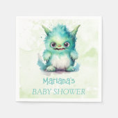 Serviette En Papier Halloween Petit Monster Boy Baby shower (Devant)