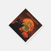 Serviette En Papier Halloween Pleine lune Haunted Maison Horreur Nuit (Coin)