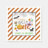 Serviette En Papier Halloween Première fête d'anniversaire Napkin - Cu (Devant)