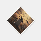 Serviette En Papier Halloween Raven cimetière cimetière gothique (Coin)