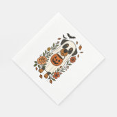 Serviette En Papier Halloween Rottweiler avec Fleurs (Coin)