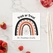 Serviette En Papier Halloween ruse ou traiter les chauves-souris arc-e (En situation)