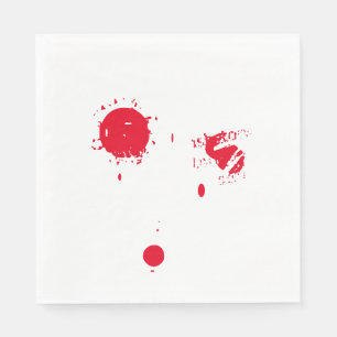 Serviette En Papier Halloween sang rouge sang effrayant papier éffraya