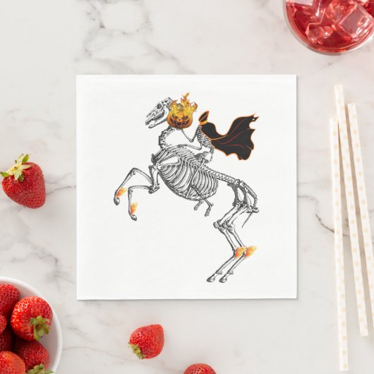 Serviette En Papier Halloween sans tête (En situation)