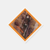 Serviette En Papier Halloween Scanner Skeleton Bones Party Photo Desig (Coin)