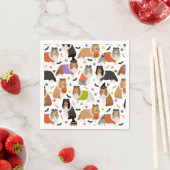Serviette En Papier Halloween Shetland Sheepdog Shelty (En situation)